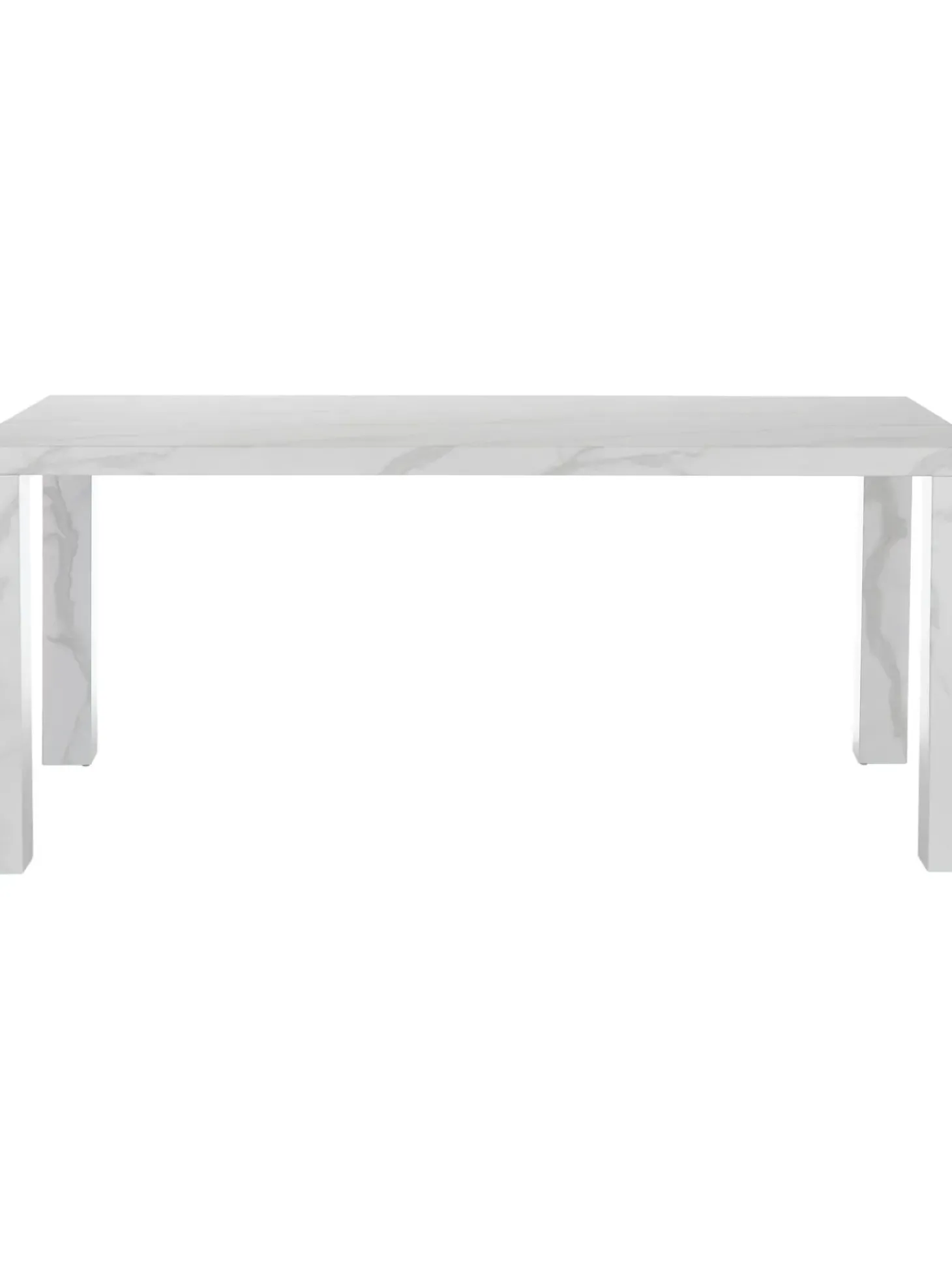Mesa De Comedor Carl, Tablero En Aspecto Marmol, 180 X 90 Cm