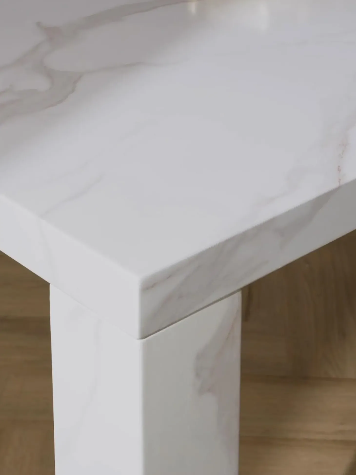 Mesa De Comedor Carl, Tablero En Aspecto Marmol, 180 X 90 Cm