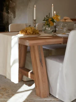 Mesa De Comedor De Madera De Roble Ashton, Tamanos Diferentes