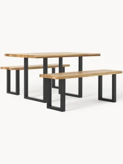 Mesa De Comedor De Madera De Roble Oliver, Diferentes Tamanos