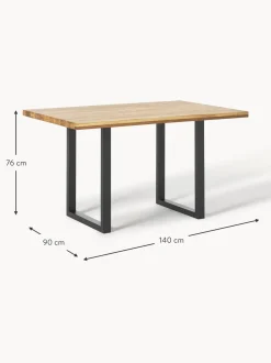Mesa De Comedor De Madera De Roble Oliver, Diferentes Tamanos