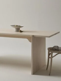 Mesa De Comedor De Madera De Pino Tottori, 250 X 84 Cm