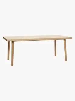 Mesa De Comedor De Madera De Roble Diseno Espiga Herringbone, 160 X 80 Cm