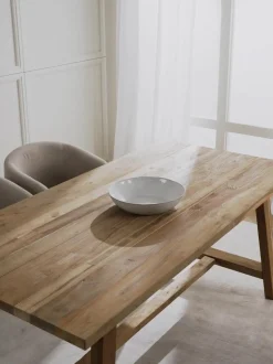 Mesa De Comedor De Madera De Teca Lawas, Tamanos Diferentes