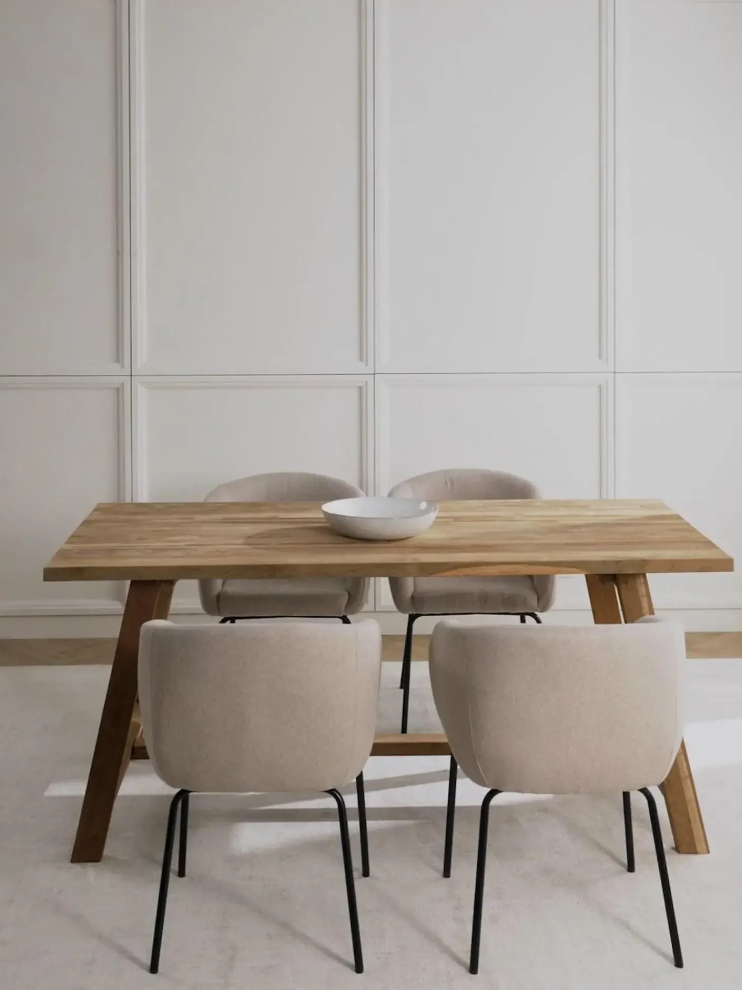 Mesa De Comedor De Madera De Teca Lawas, Tamanos Diferentes