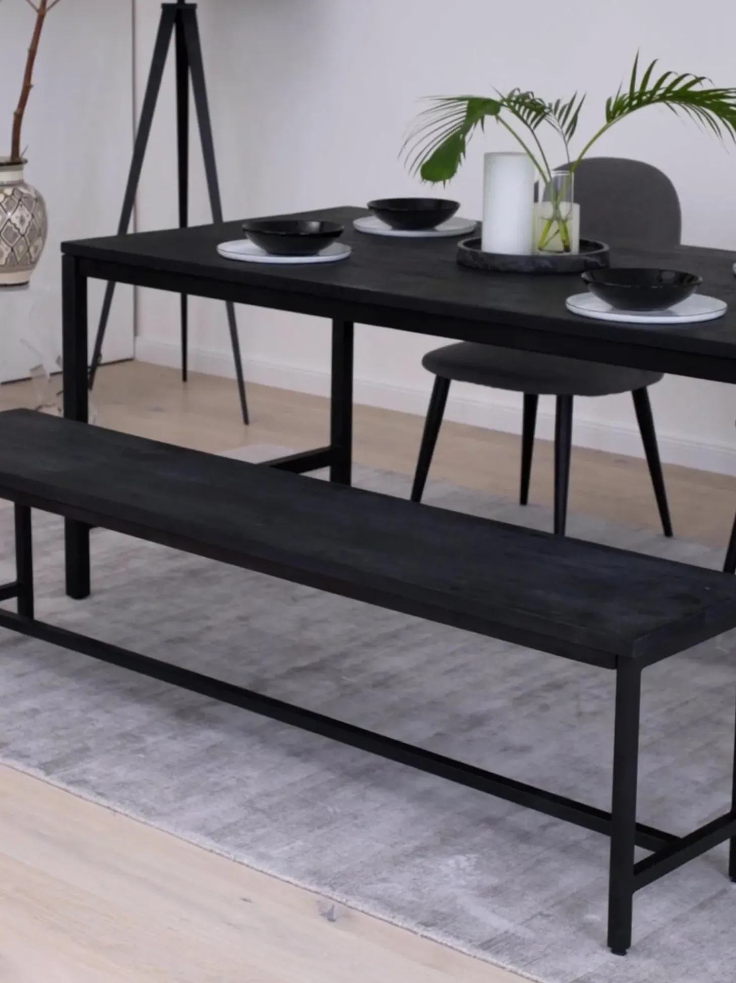 Mesa De Comedor De Madera De Mango Luca, Tamanos Diferentes