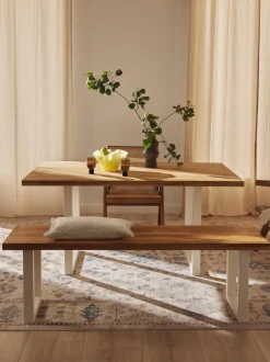 Mesa De Comedor De Madera De Roble Oliver, Diferentes Tamanos
