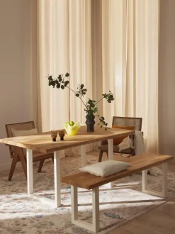 Mesa De Comedor De Madera De Roble Oliver, Diferentes Tamanos