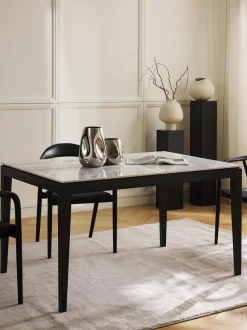 Mesa De Comedor En Look Marmol Jackson, Tamanos Diferentes
