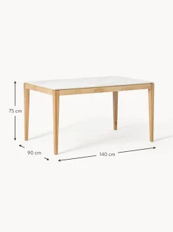 Mesa De Comedor En Look Marmol Jackson, Tamanos Diferentes