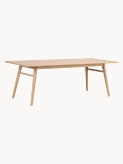 Mesa De Comedor Extensibe De Roble Nevis, 220-265 X 90 Cm