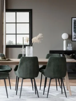 Mesa De Comedor Extensibe De Roble Nevis, 220-265 X 90 Cm