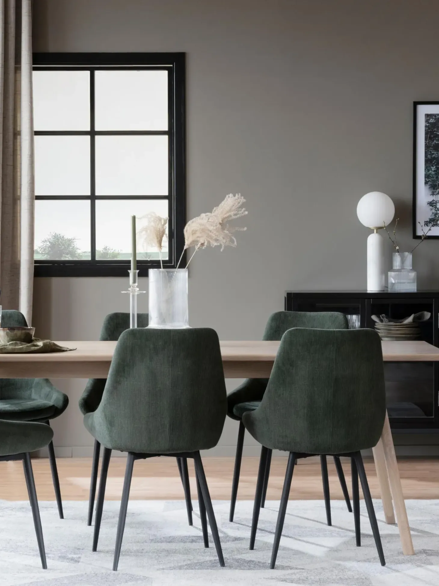 Mesa De Comedor Extensibe De Roble Nevis, 220-265 X 90 Cm