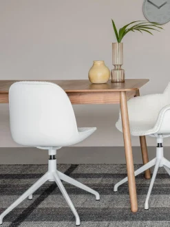 Mesa De Comedor Extensible De Madera De Fresno Glimps, 120-162 X 80 Cm