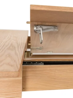 Mesa De Comedor Extensible De Madera De Fresno Glimps, 120-162 X 80 Cm