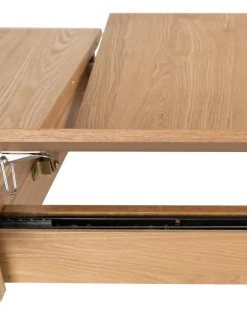 Mesa De Comedor Extensible De Madera De Fresno Glimps, 120-162 X 80 Cm