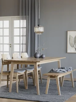 Mesa De Comedor Extensible De Madera Melfort, 180-280 X 90 Cm