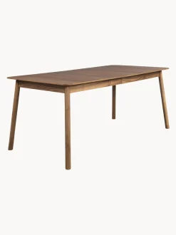 Mesa De Comedor Extensible De Madera De Nogal Glimps, 180- 240 X 90 Cm