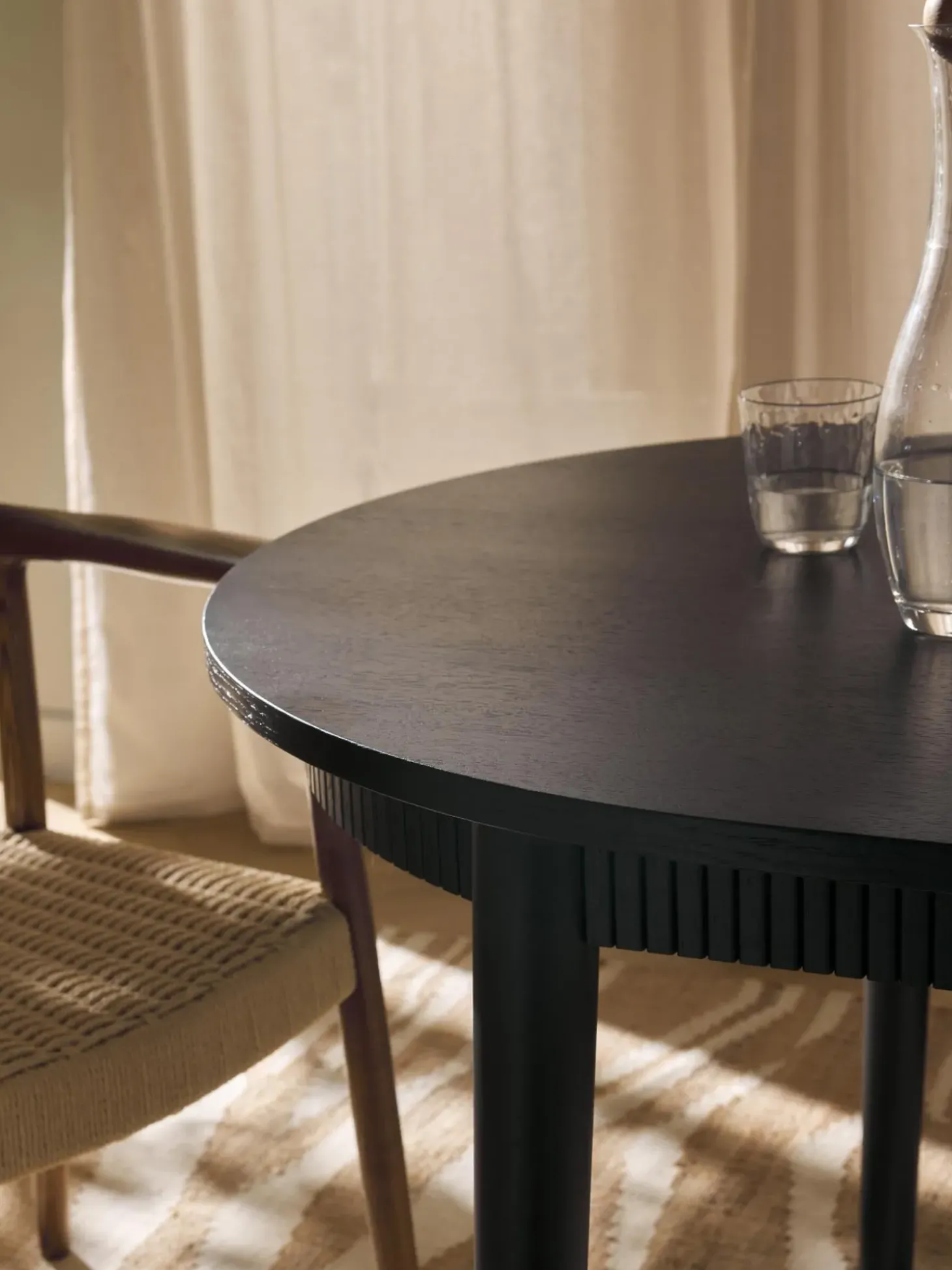 Mesa De Comedor Extensible De Madera De Roble Calary