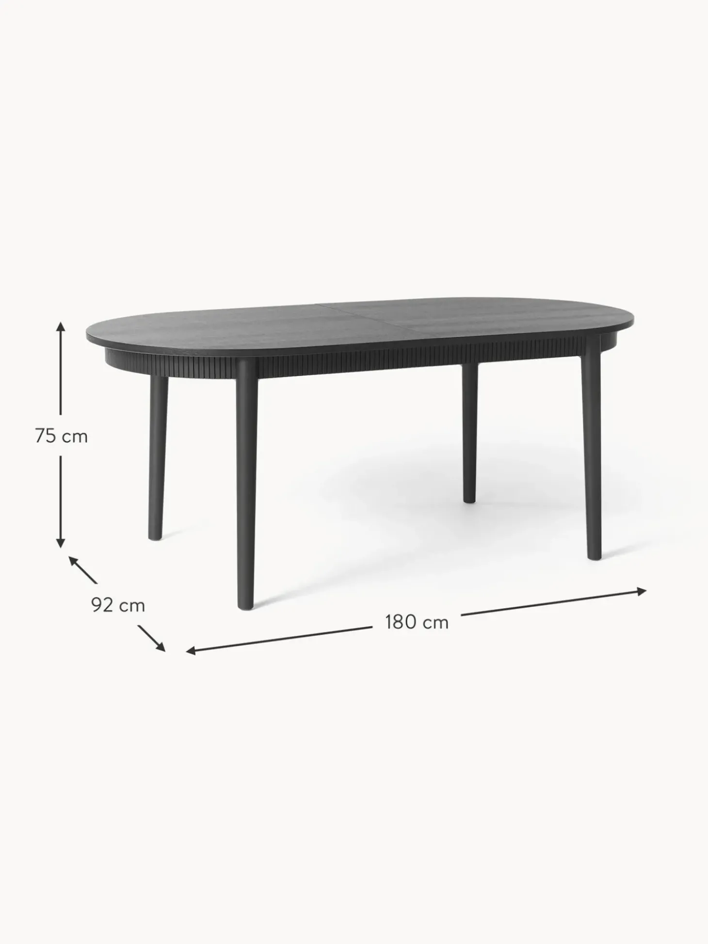 Mesa De Comedor Extensible De Madera De Roble Calary