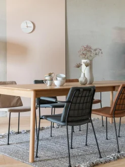 Mesa De Comedor Extensible De Madera De Fresno Glimps, 180- 240 X 90 Cm