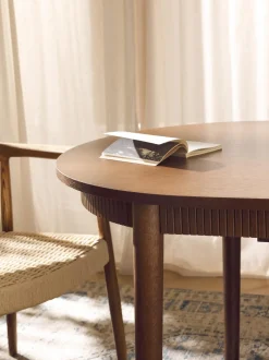 Mesa De Comedor Extensible De Madera De Roble Calary