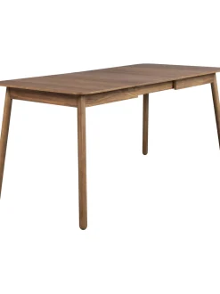 Mesa De Comedor Extensible De Madera De Nogal Glimps, 120- 62 X 80 Cm