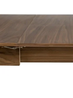 Mesa De Comedor Extensible De Madera De Nogal Glimps, 120- 62 X 80 Cm
