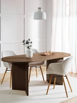 Mesa De Comedor Ovalada De Madera Toni, 200 X 90 Cm