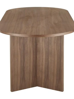 Mesa De Comedor Ovalada De Madera Toni, 200 X 90 Cm