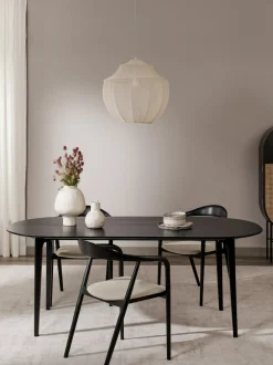 Mesa De Comedor Ovalada De Madera De Mango Maciza Archie, 200 X 100 Cm