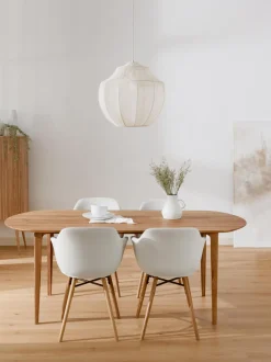 Mesa De Comedor Ovalada De Madera De Roble Maciza Archie, 200 X 100 Cm