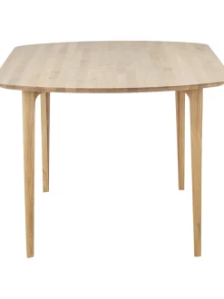 Mesa De Comedor Ovalada De Madera De Roble Maciza Archie, 200 X 100 Cm