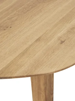 Mesa De Comedor Ovalada De Madera De Roble Maciza Archie, 200 X 100 Cm