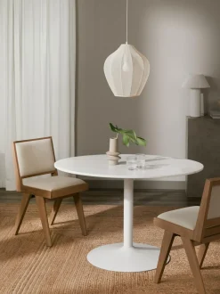 Mesa De Comedor Ovalada De Marmol Miley, 120 X 90 Cm