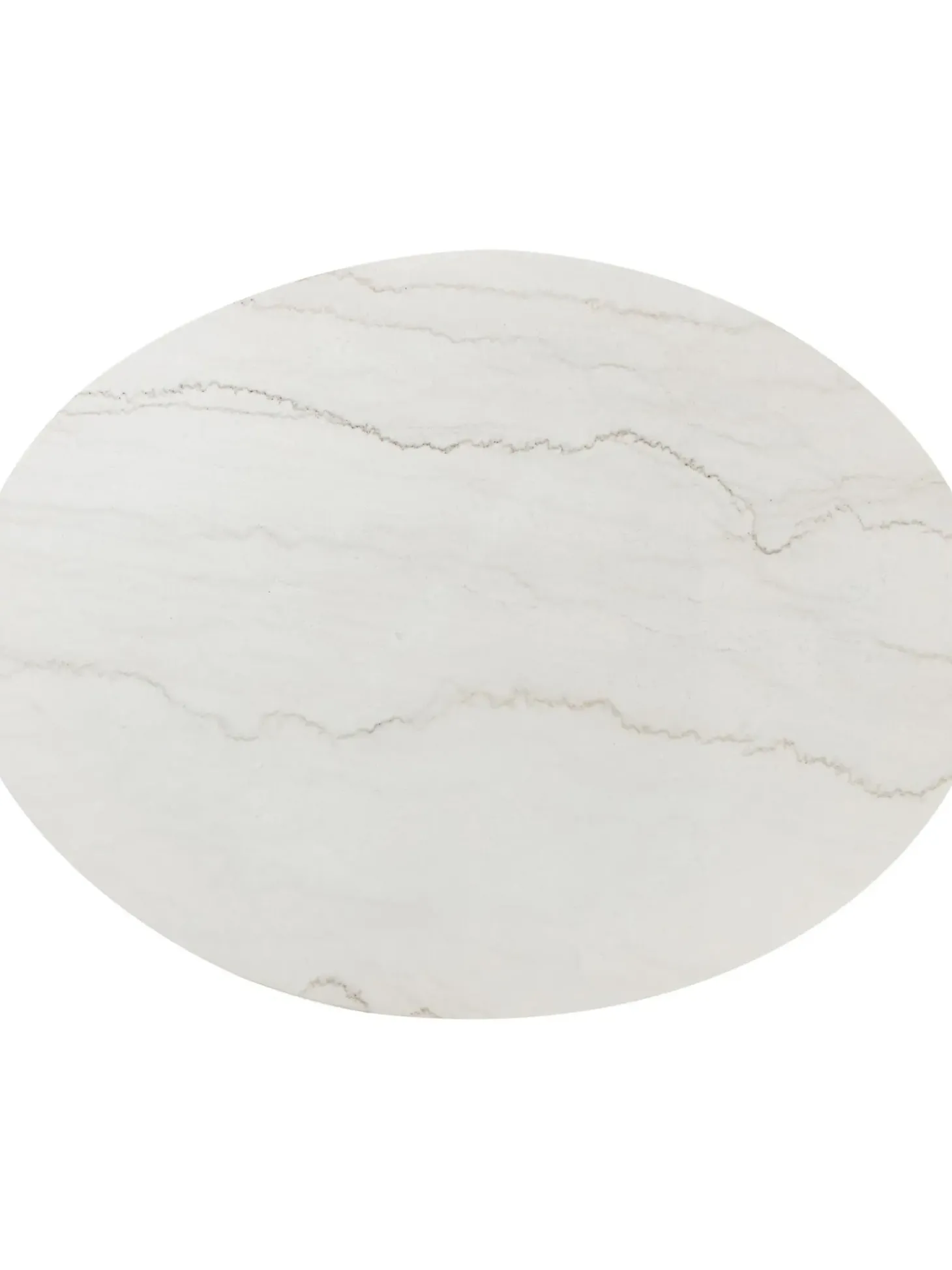 Mesa De Comedor Ovalada De Marmol Miley, 120 X 90 Cm