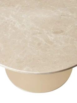 Mesa De Comedor Ovalada De Marmol Miley, 120 X 90 Cm