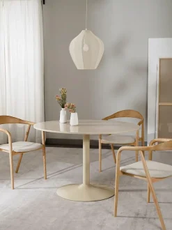 Mesa De Comedor Ovalada De Marmol Miley, 120 X 90 Cm