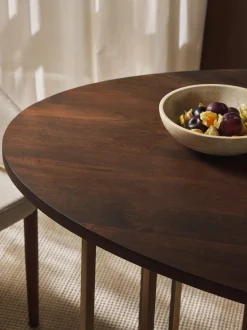 Mesa De Comedor Ovalada De Madera De Mango Luca, Tamanos Diferentes