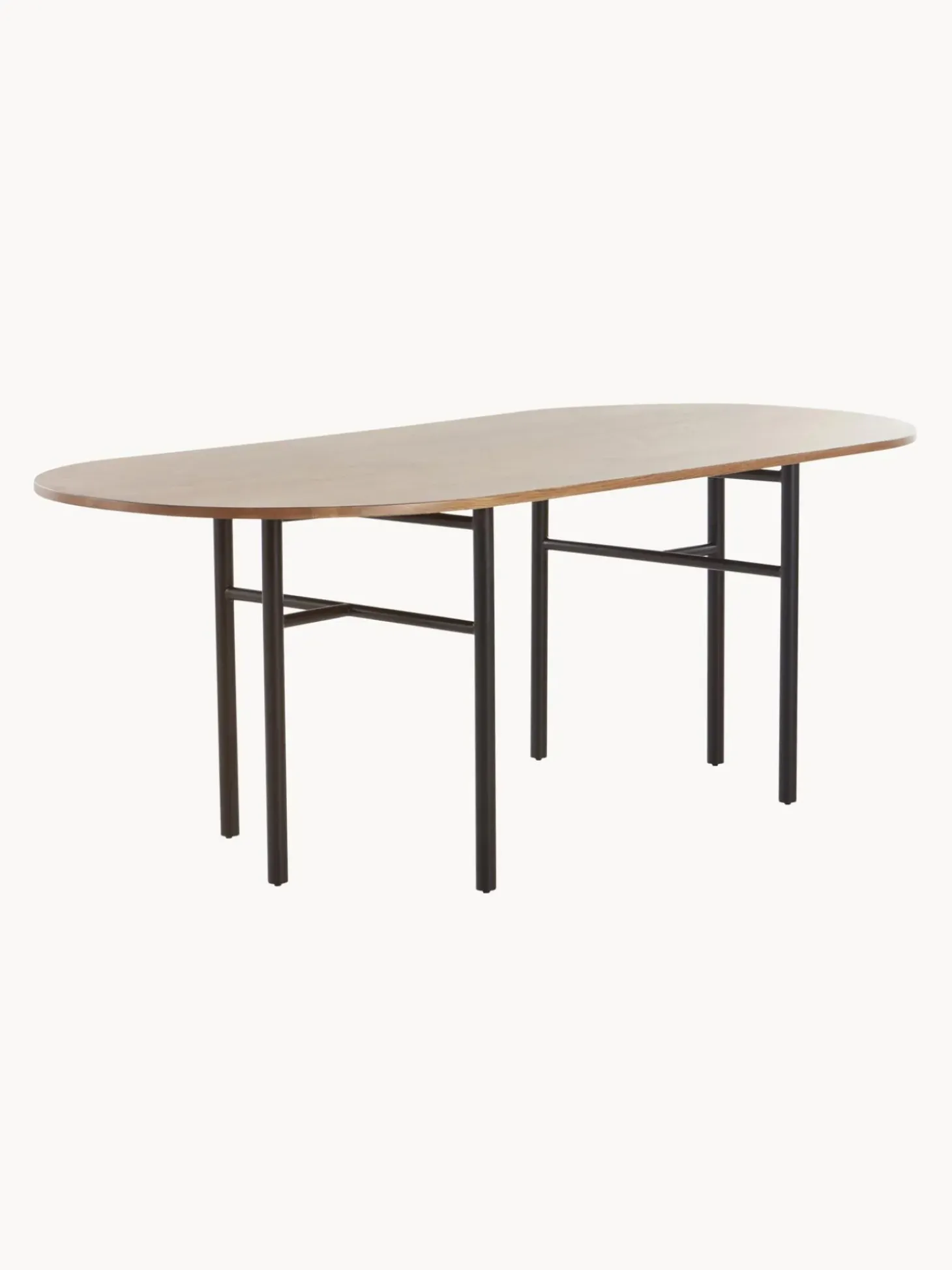 Mesa De Comedor Ovalada De Madera De Roble Vejby, 210 X 95 Cm