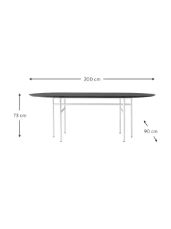 Mesa De Comedor Ovalada Snaregade, 210 X 95 Cm
