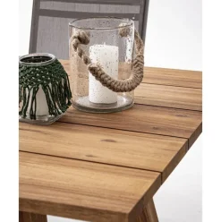 Mesa De Comedor Para Exterior De Madera De Acacia Glasgow, 180 X 90 Cm