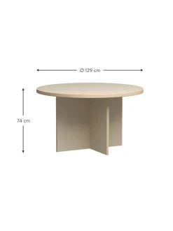Mesa De Comedor Redonda Cirkel, O 129 Cm