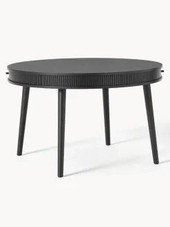 Mesa De Comedor Redonda Calary, Con Espacio De Almacenamiento