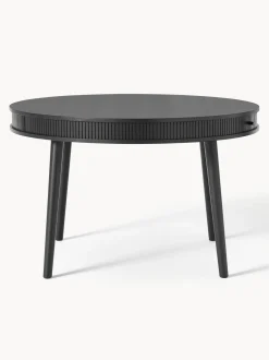 Mesa De Comedor Redonda Calary, Con Espacio De Almacenamiento