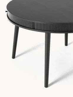 Mesa De Comedor Redonda Calary, Con Espacio De Almacenamiento