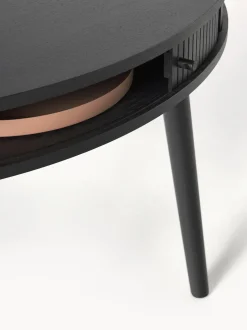 Mesa De Comedor Redonda Calary, Con Espacio De Almacenamiento