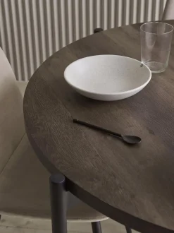 Mesa De Comedor Redonda Con Sillas De Terciopelo Gilda, O 110 Cm