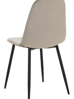 Mesa De Comedor Redonda Con Sillas De Terciopelo Gilda, O 110 Cm