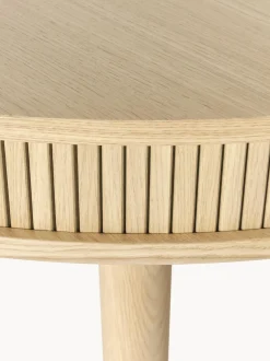 Mesa De Comedor Redonda Calary, Con Espacio De Almacenamiento